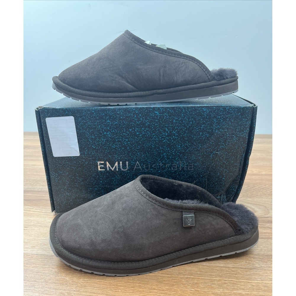 EMU Australia Platinum Esperence Sheepskin Slide Slippers Chocolate M10/W11 NEW